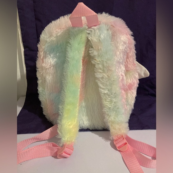 Kawaii Fuzzy Unicorn Mini Backpack - Picture 3 of 5